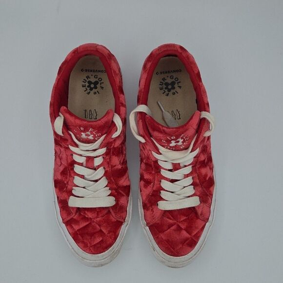 Converse One Star x Golf Le Fleur Quilted Velvet Cherry 2019 Men’s Size 8 main image 5